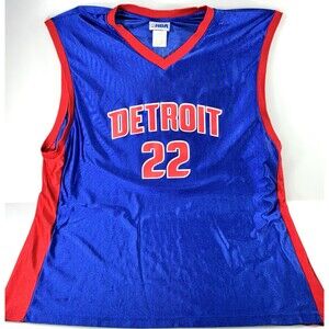 Vintage NBA Detroit Pistons Tayshaun Prince Blue Jersey Men's Size 2XL